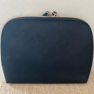 Burberry Black Quilted Cosmetic Case with Gold Hardware